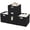 Black, variant on DECOMOMO Felt Fabric Storage Bin | Cube Storage Bin | Closet Organizers | Set of 6, Beige