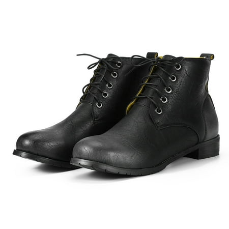 

Couple Large Size British Style Buckle Casual Short Boots Mid Heel Short Boots