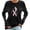 Black-tunic tops for women, variant on Hilenly Breast Cancer Shirts for Women Long Sleeve Pink Ribbon Graphic Crew Neck Sweatshirts Cancer Awareness Gift Pullover Tops