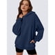 thumbnail image 4 of Sudaderas con Capucha de Gran Tamaño para Mujer, Sudaderas Cómodas, Conjuntos de Moda de Otoño, Blusas Casuales, Ropa de . Azul Marino M, 4 of 6