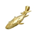 thumbnail image 4 of 14K Gold 3D Tuna with Rope Wrapped Fin Pendant, 4 of 5