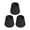 Black, variant on Riousery 3PCS Cloth Lampshade Set E14 Clip On Fabric Lamp Cover Replacement for Chandelier Wall Sconce Office Home Table Bedroom Decor - Modern Pleated Dark Green Design (4.7 x 4.3 x 3.3 inches)
