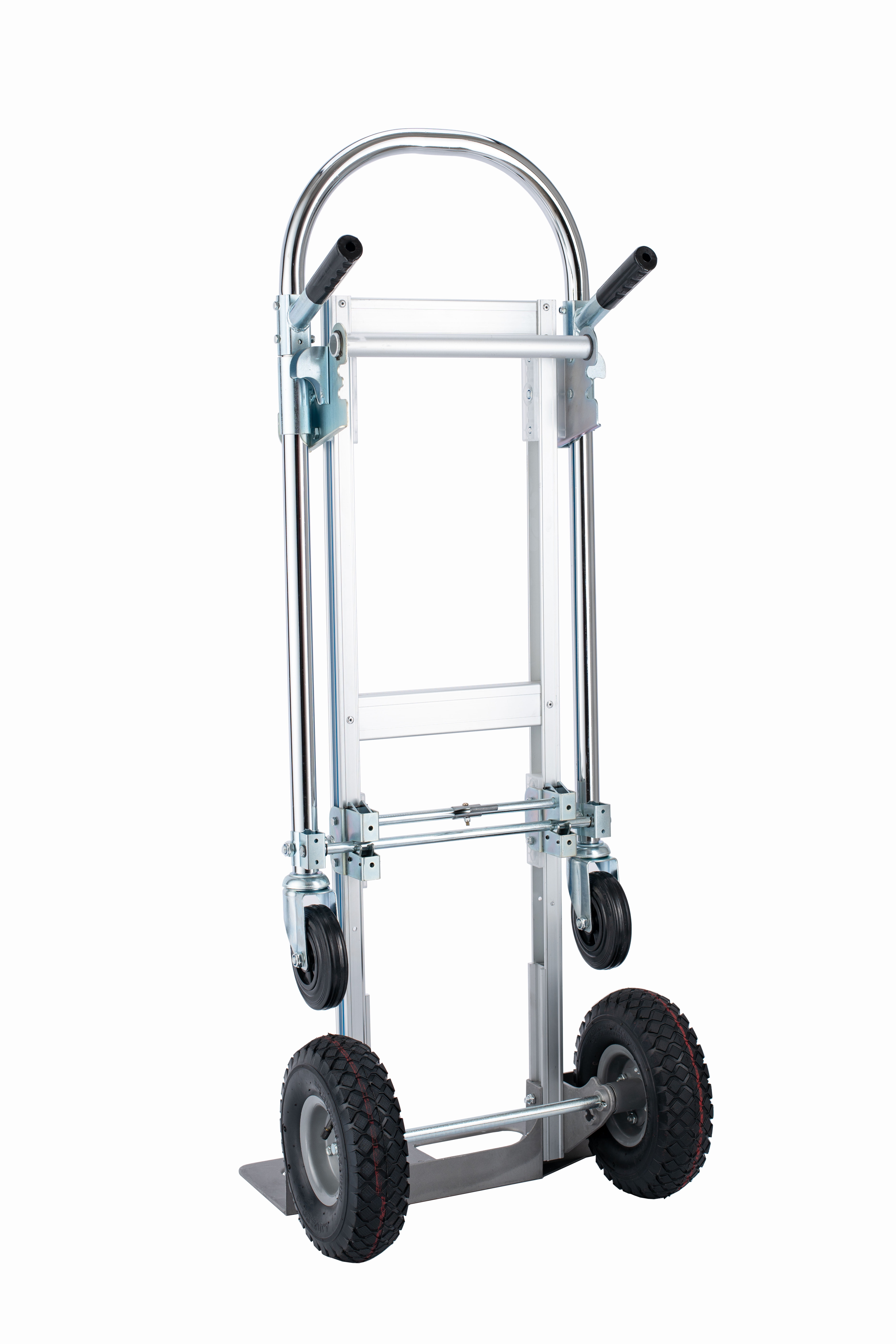 SHZOND 2 in 1 Hand Truck 770 LBS Weight Capacity Heavy Duty Convertible Hand Truck Durable Aluminum and Steel Construction 4 Wheels Hand Truck Dolly