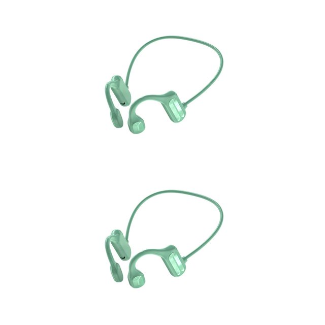 Auricular Recargable Compatible con Bluetooth Gancho para la oreja Auricular estéreo Entrenamiento Cancelación de ruido Auricular portátil con Type2 NO2 Kearding