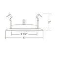 thumbnail image 2 of Nicor Lighting 19509WH 4 In. White Albalite Shower Trim, 2 of 2
