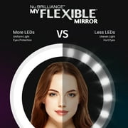 My Flexible Mirror 10x Magnification 7” Make Up Round Vanity Flexible Mirror for Home, Bathroom use with Super Strong Suction Cups As Seen On TV