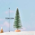 thumbnail image 3 of LmnLft Miniature Christmas Tree, Artificial Christmas Tree Bottle Brush Trees with Glitter Powder, Sisal Snow Trees with Wooden Base for Christmas Party Home Table Craft Decor, 3 of 9