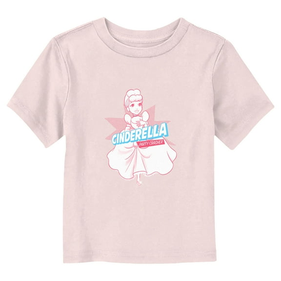 Toddler's Cinderella Party Crasher Graphic Tee Light Pink 2T