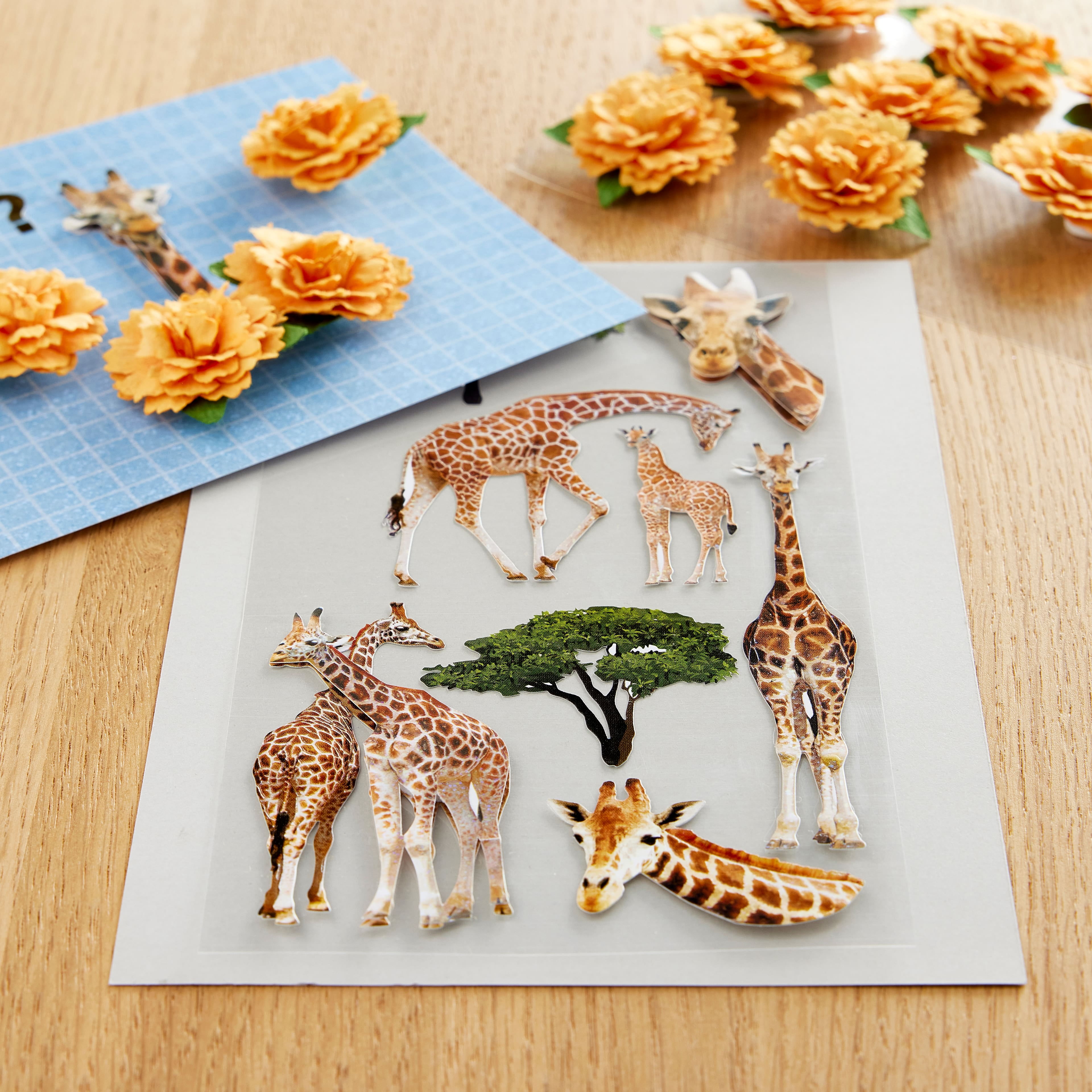 Recollections Giraffe Stickers, 12 Pack