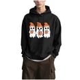thumbnail image 2 of Yteetum Halloween Hoodies for Women Oversized Long Sleeve Drawstring Pullover Hooded Sweatshirts Tops Fall Casual Graphic Printed Loose Lightweight Comfy Sweatshirt, 2 of 7