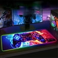 thumbnail image 7 of XL Led Gaming Mouse Pad with 14 Light Modes - Light Up Gamer Mouse Pad,31.5 x 11.8in Non-Slip Gamepad Style RGB Large Gamer Mousepad,Black Long Glowing Gaming Accessories for Desk,Waterproof, 7 of 7