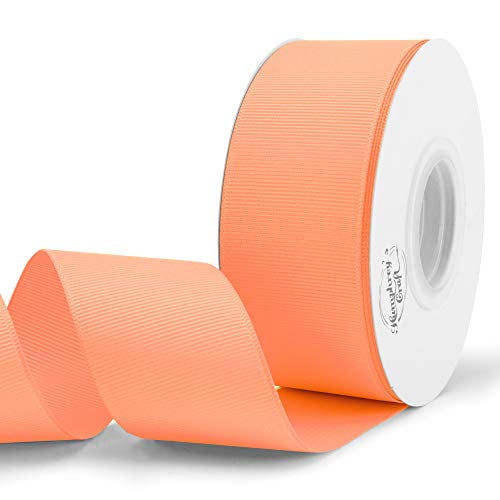 Humphrey's Craft 11/2 Inch Peach Grosgrain Ribbon 25 Yards Variety of Color for Crafts DIY