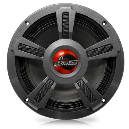 LANZAR OPTI8M-8 - 8’’ Opti-Drive Car Mid-Bass Speaker - Pro Audio Midbass Car Speaker, 8 Ohm (800 (Best Mid Bass Car Speakers)