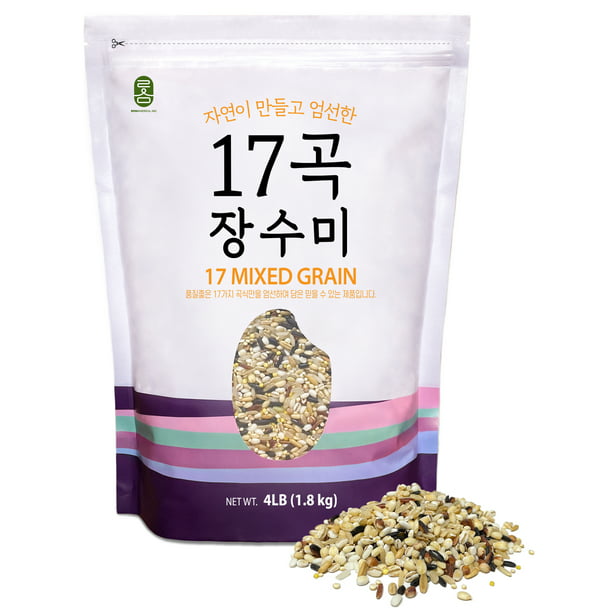 Rom America's Korean Premium 17 Mixed Grain Rice (17곡 장수미), 4lb (Pack of 1)