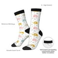 thumbnail image 4 of Fuzoiu Little Elephant Print Athletic Crew Socks for Men & Women,Casual Crew Socks,Above Ankle Crew Socks for Business, Casual, 4 of 6