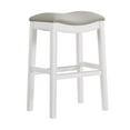 thumbnail image 3 of Alaterre Furniture Williston White Wood Bar Height Stool - Set of 2, 3 of 9