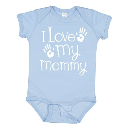 

Inktastic I Love My Mommy Mothers Day Gift Baby Boy or Baby Girl Bodysuit