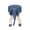 Navy Blue + Wood + Wood, variant on Cute Animal Ottoman Stool with Solid Pine Wood Legs, Polyester Upholstered Elephant Footstool and Small Seat for Kids Bedroom, Playroom and Nursery