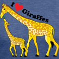 thumbnail image 3 of CafePress - I Love Giraffes T Shirt - Womens Tri-blend T-Shirt, 3 of 4