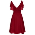 thumbnail image 5 of Baqcunre Wedding Guest Dress Women Formal Wedding Bridesmaid High Waist Party Ball Prom Gown Cocktail Dress Women'S Formal Dresses Prom Dress Wine Dress 3XL, 5 of 6