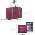 thumbnail image 3 of 2 Pack Foldable Travel Duffel Bag, Amerteer Waterproof Carry On Luggage Bag, Lightweight Travel Luggage Bag for Sports, Gym, Vacation, 3 of 7