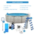 thumbnail image 4 of Aquarian Khaki Venetian 18ft x 52in Above Ground Swimming Pool Package, 4 of 11