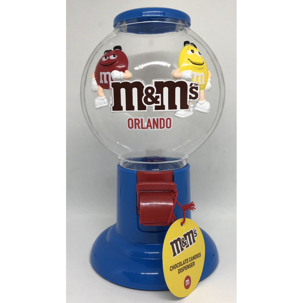 M&M's World Bubble Gum Machine Candy Dispenser Orlando New with Tags