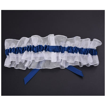 

Bride s Bridal Wedding Garters Satin Bowknot Flowers Royalblue