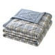 thumbnail image 2 of Edredón de verano de algodón lavado, manta delgada de aire acondicionado en relieve, manta de franela suave multiusos para sofá cama dormitorio, 39x59 pulgadas, lavable a máquina, liviano 1.1 lb, 2 of 6