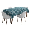 thumbnail image 1 of Vargottam Indoor/OutdoorTablecloth58x102 InchRectangleTablecloth Waterproof PatioTableCloths- Spring/SummerTableCovers for Backyard RectangularTable/BBQs/Picnic -Teal Green, 1 of 5