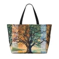 thumbnail image 2 of Easygdp Seasonal Tree Reflection Bolsa de Viaje de Playa de Gran Capacidad, Bolsa Tote Perfecta para la Playa, Escapadas de Fin de Semana y Viajes, 2 of 7