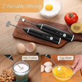 thumbnail image 4 of Espumador de leche Wabjtam, batidora de inmersión inalámbrica, miniespumador recargable por USB, batidora de mano para mezclar, 3 velocidades ajustables, 4 of 4