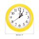 thumbnail image 2 of Reloj de Pared Redondo Silencioso de Cuarzo de 9 Pulgadas Uxcell Operado por Batería Amarillo, 2 of 6