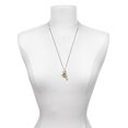 thumbnail image 3 of Delight Jewelry Goldtone 3-D Elephant Silvertone Fearless Bar Charm Necklace, 23", 3 of 4