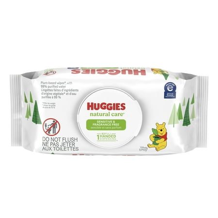 Huggies Natural Care Sensitive Baby Wipes, Unscented, 1 Pack, 56 Total Ct (Select for More Options)