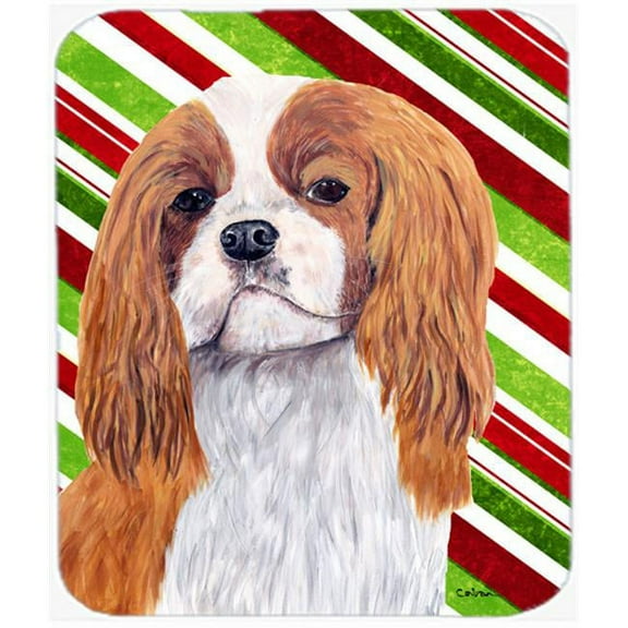 Carolines Treasures Cavalier Spaniel Candy Cane Holiday Christmas Mouse Pad