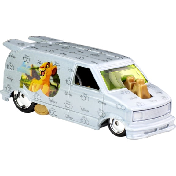 Hot Wheels Pop Culture Disney 100 '85 Chevy Astro Van 1:64 Scale Toy Car, Collectible Vehicle