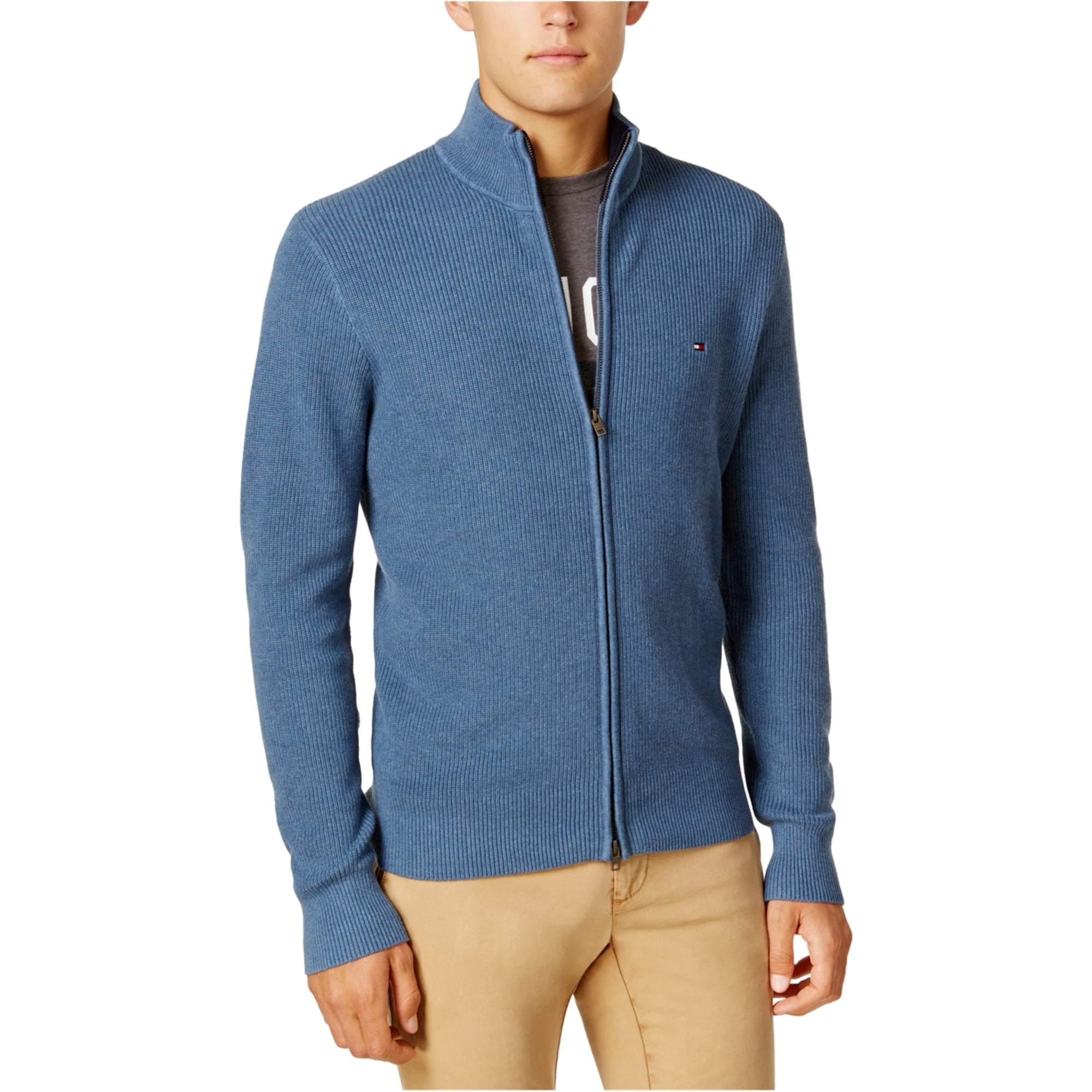 Tommy Hilfiger Tommy Hilfiger Mens Textured Ls Cardigan Sweater