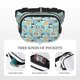 thumbnail image 5 of Fotbe Dogs Cangurera Cuadrada con Estampado de Doble Capa, Bolsa de Cintura Ajustable Mini para Hombres y Mujeres, 5 of 9