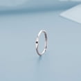 thumbnail image 1 of Anillo de plata 925 con 26 letras, diseño de nicho femenino, anillo con elemento de lujo, anillo abierto para dedo índice, 1 of 5