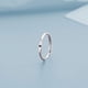 thumbnail image 1 of Anillo de plata 925 con 26 letras, diseño de nicho femenino, anillo con elemento de lujo, anillo abierto para dedo índice, 1 of 5