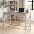 thumbnail image 2 of Scranton & Co Engineered Wood Writing Desk with X Pattern in Washed Gray, 2 of 7