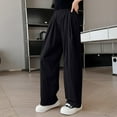 thumbnail image 6 of Jalioing Kids Girls Wide Leg Lounge Trousers Summer Elastic Waist Palazzo Pants Teens Outdoor Casual Long Pants, 6 of 7