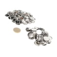 thumbnail image 1 of 100 Pieces Blank Button Making Supplie, Round Button Parts For Button Maker Machine, Round Badge Blank Button Pin Button Supplies, Including Metal Shells, Back Cover And Clear Film, 1 of 8