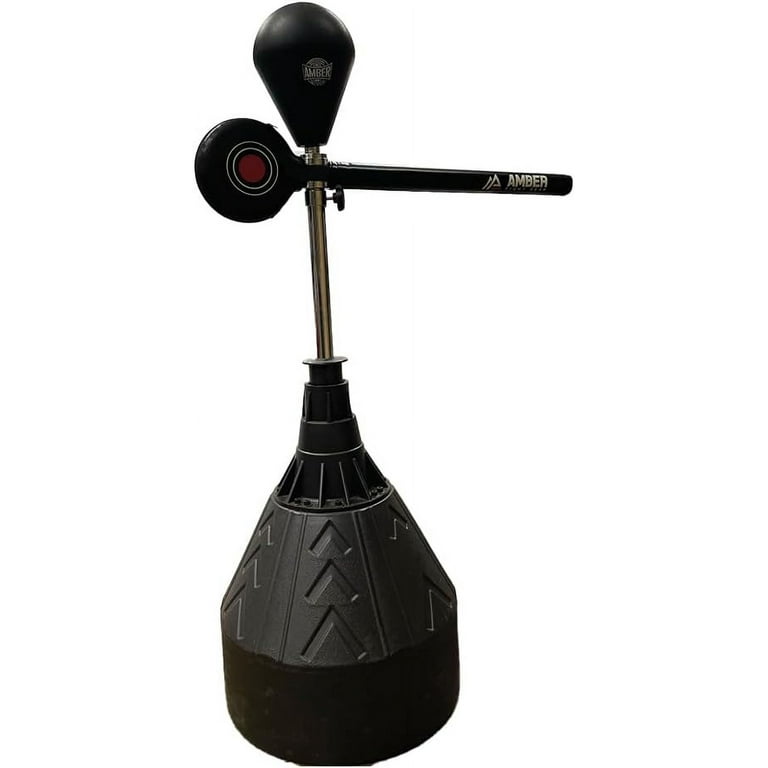 Free Standing Reflex Boxing Bag With Speed Bar & Suction Base - Adjustable Height, PU Ball, Spring For Fitness & Stress Relief