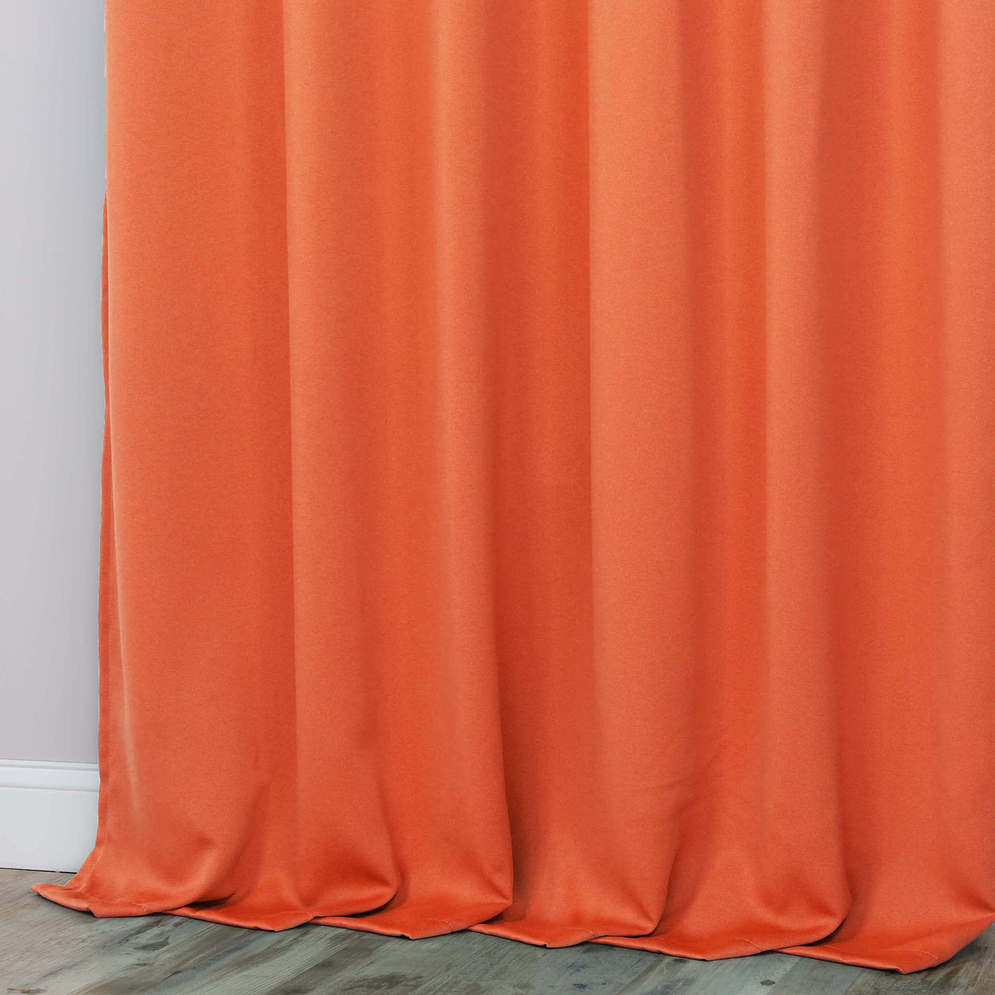 Superior Blackout Solid Light Filtering Grommet Curtain Panel Set, 52" x 108", Rust