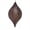 Pewter, variant on Vickerman 11.5" Red Wood Grain Drop Christmas Ornament, Pack of 2