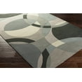 thumbnail image 3 of Hauteloom Pitman Wool Living Room, Bedroom Area Rug - Contemporary - Taupe, Teal, Charcoal - 2' x 3', 3 of 15