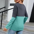 thumbnail image 6 of Black Sweatshirt Women Xs Plus Size Fall Tops Long Sleeve Summer V Neck Casual Tops Regular Blouse Tops, 6 of 6