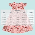 thumbnail image 2 of Aline Floral Dress Girls Ruffle Sleeve Casual Cute Summer Dresses Cotton Going Out Trendy Outfits Red, 16 Years, 2 of 5